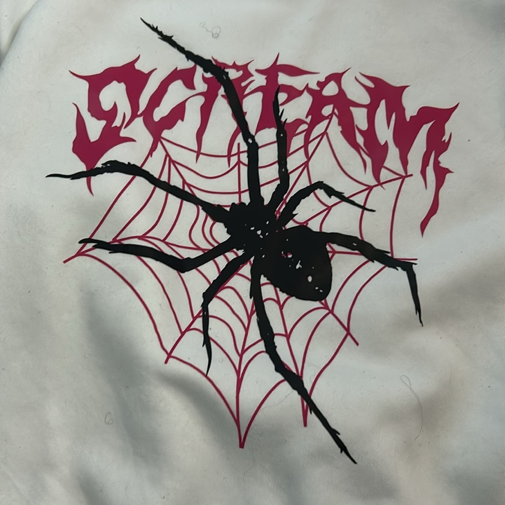 Men's White Hoodie Sweater